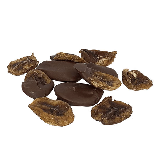 Imagen de Plátano deshidratado cubierto con chocolate bote con 1kg