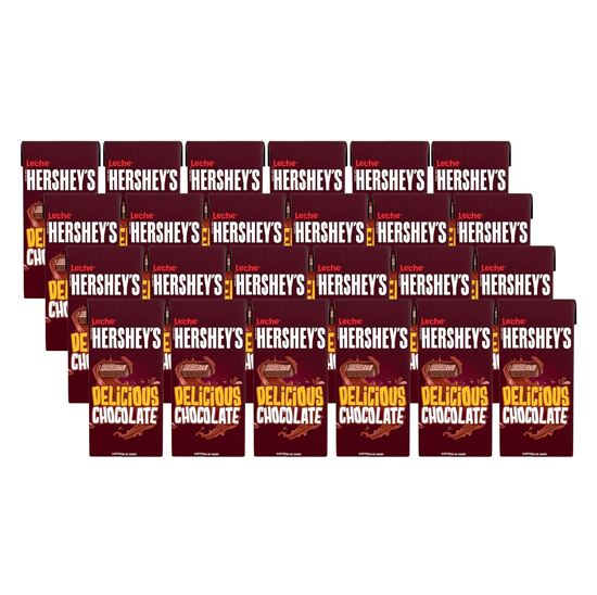Imagen de Leche sabor chocolate Hershey's caja con 24 pzas de 200ml c/u