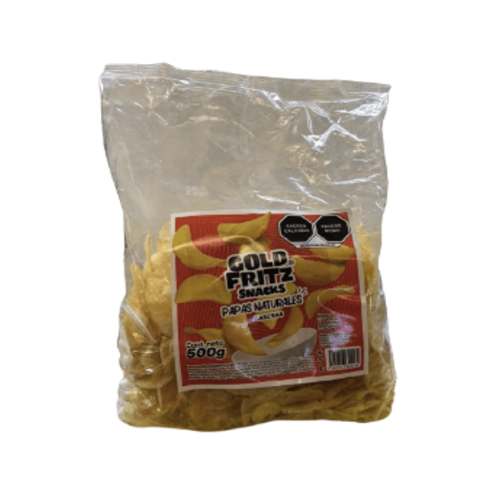 Imagen de Papas naturales caseras Gold Fritz Snacks 500g