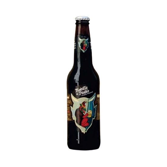Imagen de Cerveza artesanal mexicana Porter de chocolate de metate Rodilla del Diablo 355ml