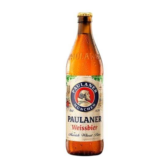 Imagen de Cerveza artesanal alemana ámbar clara Weissbier Paulaner 500ml