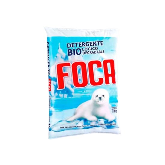 Imagen de Detergente en polvo Foca para ropa blanca y de color 1kg