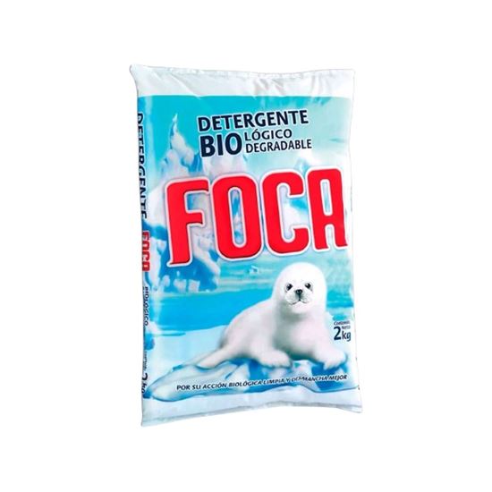 Imagen de Detergente en polvo Foca ropa blanca y color 2kg
