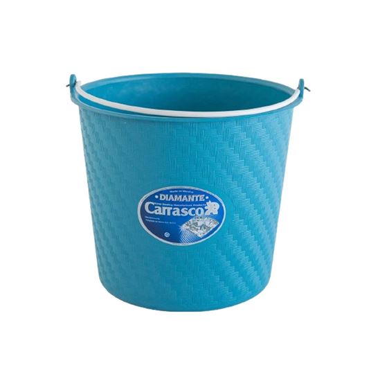 Imagen de Cubeta plástica cilíndrica Carrasco Diamante #12 9.5L