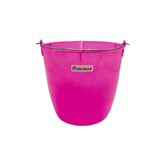 Imagen de Cubeta plástica cilíndrica flexible con asa metálica Torosqui #10 6L