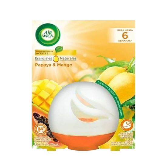 Imagen de Aromatizante ambiental Air Wick Decosphere aroma papaya y mango 75ml