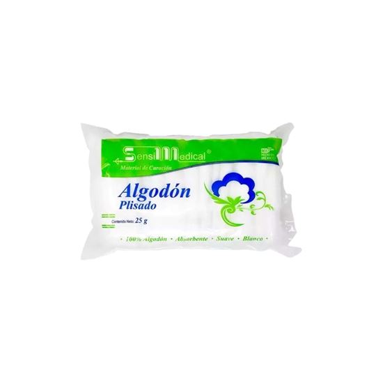 Imagen de Algodón plisado absorbente Sensi Medical 25g