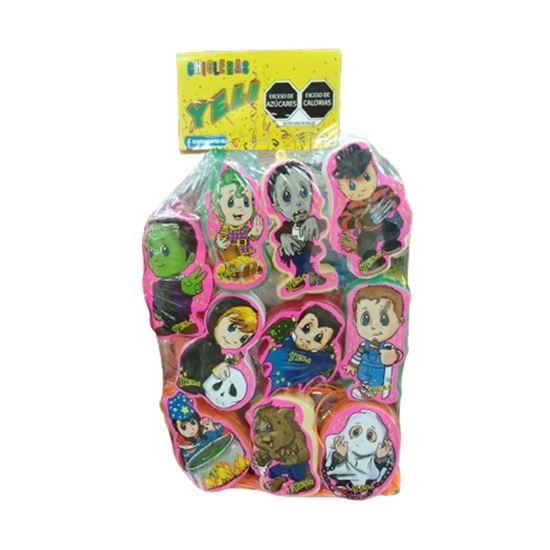 Imagen de Chiclera en forma de disfraces Halloween Chicleras Yeli 10 pzas