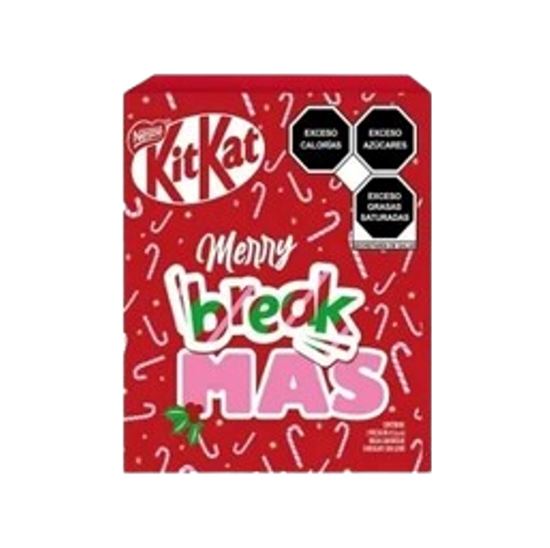 Imagen de Oblea cubierta de chocolate con leche Nestlé KitKat "Merry breakmas” 2 pzas de 41.5g c/u (83g