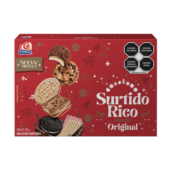 Imagen de Galletas surtidas Gamesa Surtido Rico Navidad 424.8g