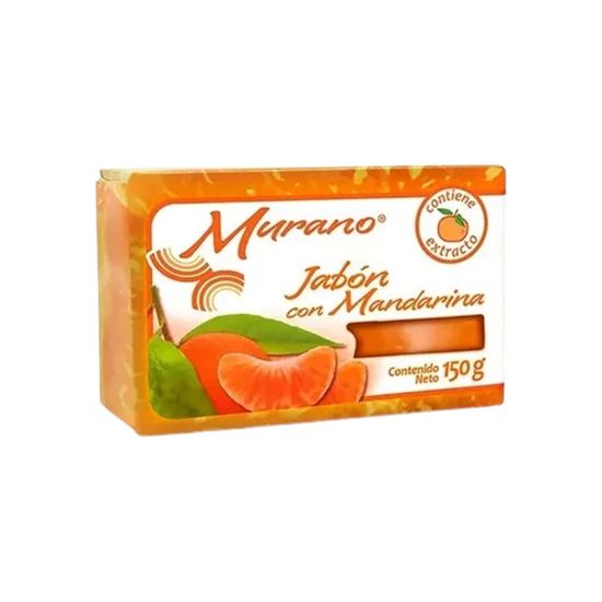 Imagen de Jabón de tocador natural con mandarina Murano 150g