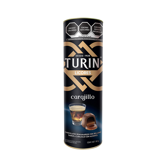 Imagen de Chocolate semiamargo con relleno sabor café con licor Turín Carajillo tubo 180g