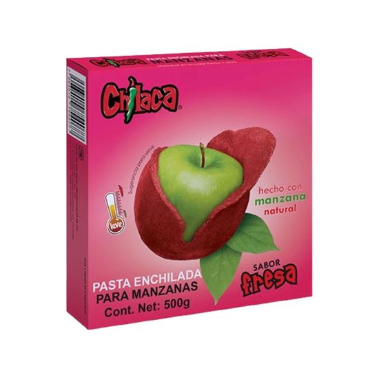 Imagen de Pasta para manzanas sabor fresa Chilaca 500g