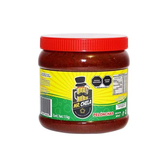Imagen de Escarchado para micheladas sabor tamarindo enchilado Mr. Chela Pelónchas 1.1kg