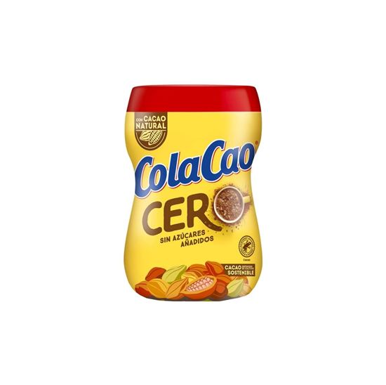 Imagen de Chocolate en polvo instantáneo para preparar bebida ColaCao 0% azúcares añadidos 300g