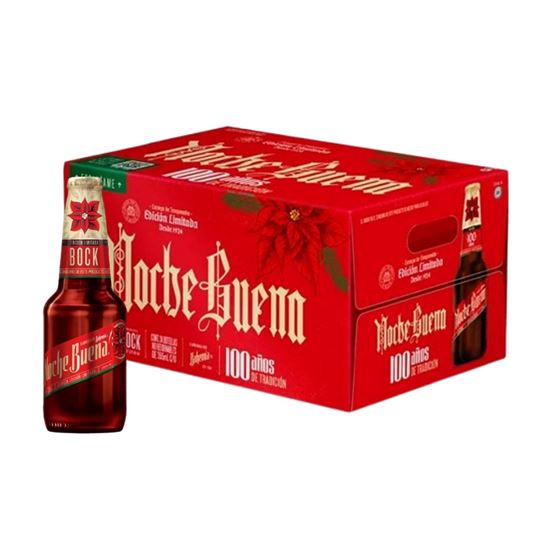Imagen de Cerveza estilo Bock Bohemia Noche Buena Edición Limitada caja con 24 pzas de 355ml c/u