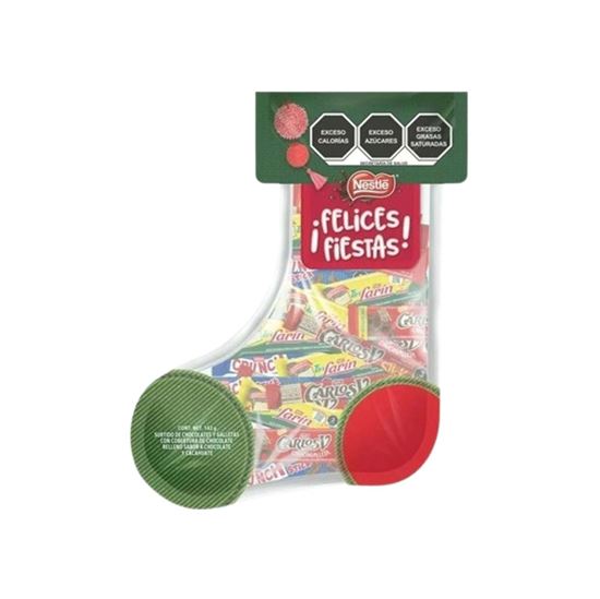 Imagen de Surtido de chocolates y galletas Nestlé ¡Felices Fiestas! bota navideña 143g
