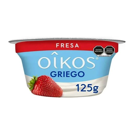 Imagen de Yoghurt estilo griego Danone Oikos sabor fresa 125g