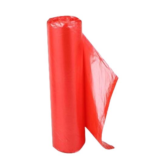 Imagen de Rollo de bolsa plástica reciclada roja precortada 35x40cm (5.9kg aprox.)