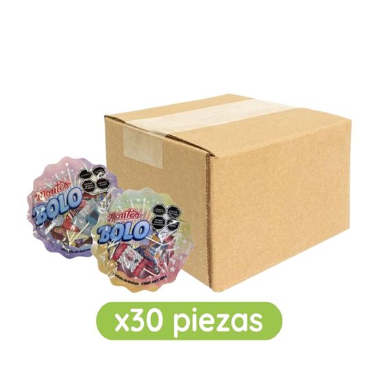 Imagen de Surtido de dulces Montes Bolo caja con 30 bolsas de 180g c/u (5.4kg)