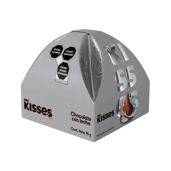 Imagen de Chocolates con leche Hershey's Kisses caja regalo 76g