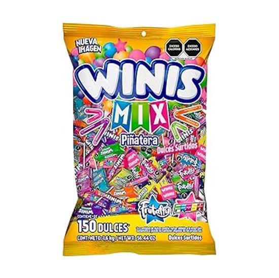 Imagen de Dulces piñateros surtidos Winis Mix 150 pzas aprox. (1.6kg)