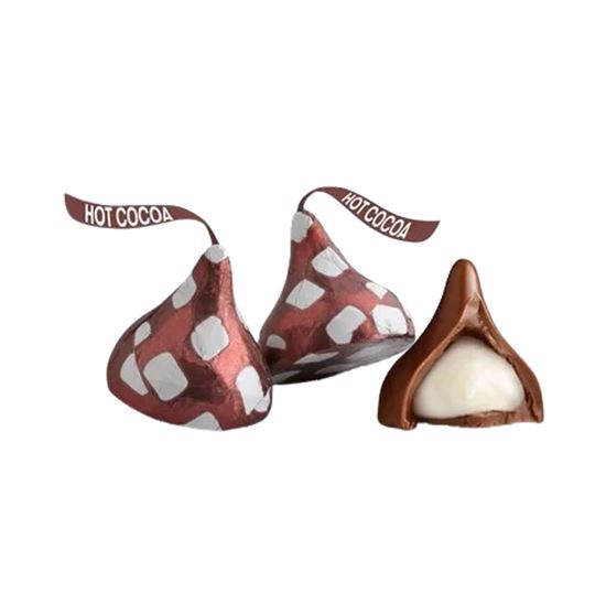 Imagen de Chocolate con leche con relleno sabor malvavisco Hershey's Kisses Hot Cocoa a granel