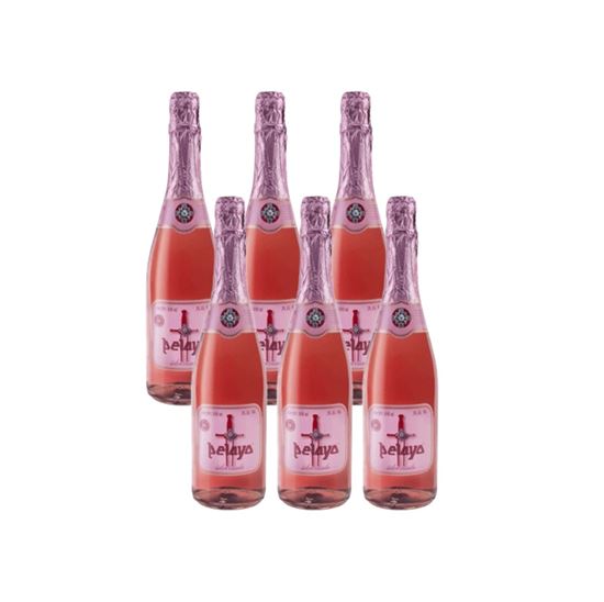 Imagen de Sidra rosada Pelayo caja con 6 piezas de 690ml c/u