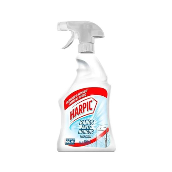 Imagen de Limpiador líquido con cloro Harpic Baños Anti-Hongos 650ml