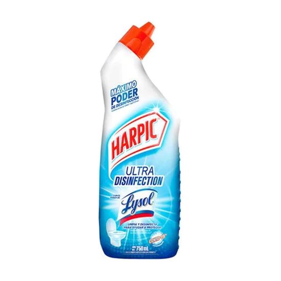 Imagen de Limpiador líquido desinfectante para inodoro Harpic Ultra Disinfection Lysol 750ml