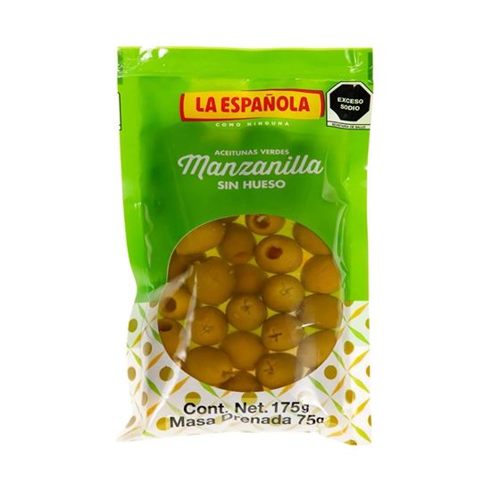 Imagen de Aceitunas verdes manzanilla sin hueso La Española 175g