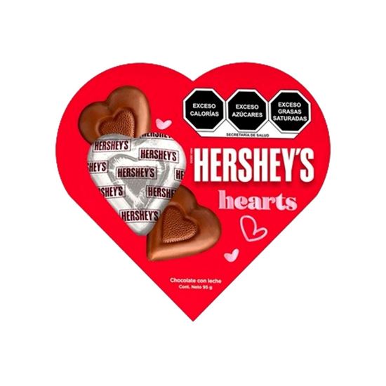 Imagen de Chocolate con leche en forma de corazón Hershey's Hearts 95g