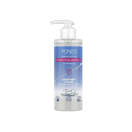 Imagen de Limpiador facial hidratante con ácido hialurónico + Vitamina B3 POND'S Hydra Active 200ml