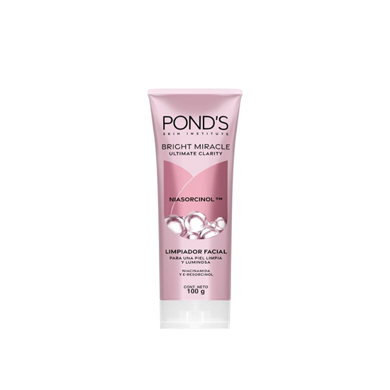 Imagen de Limpiador facial anti-manchas con NIASORCINOL POND'S Bright Miracle Ultimate Clarity 100g