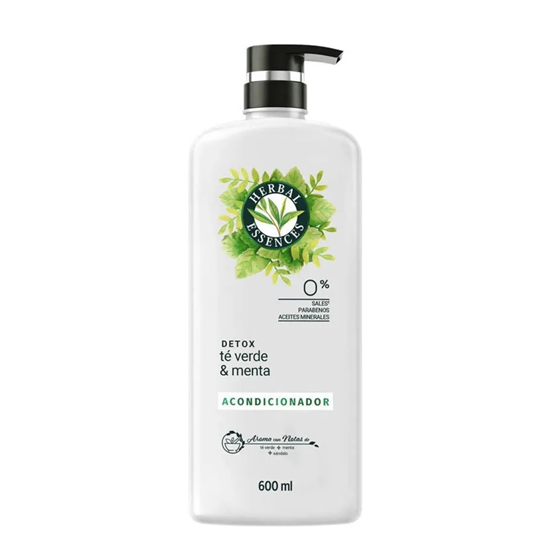 Imagen de Acondicionador con té verde & menta Herbal Essences Detox 600ml