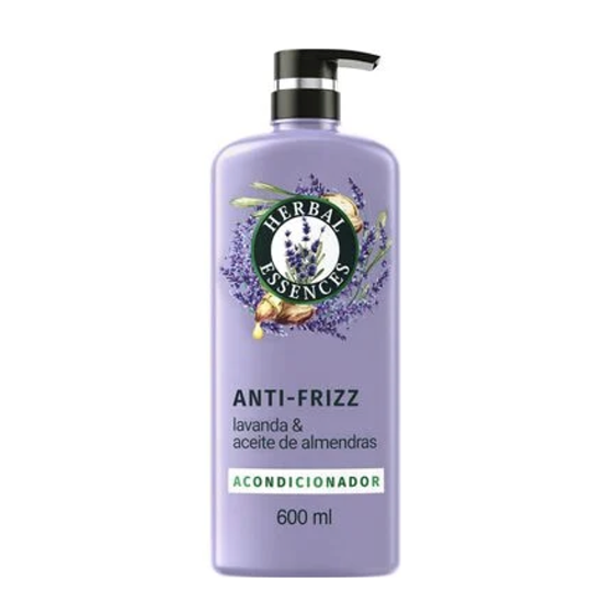 Imagen de Acondicionador con lavanda & aceite de almendras Herbal Essences Anti-frizz 600ml