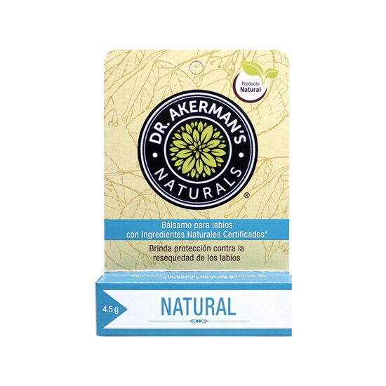 Imagen de Bálsamo labial sabor natural Dr. Akerman's Naturals 4.5g