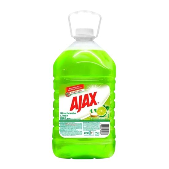Imagen de Limpiador líquido desinfectante multiusos Ajax Bicarbonato Limón 5L