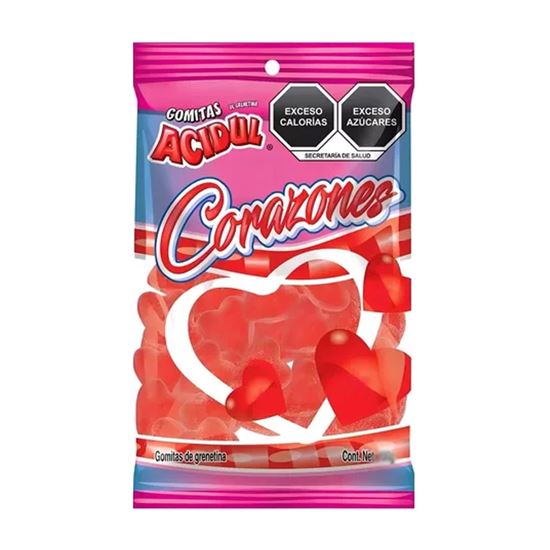 Imagen de Gomitas sabor fresa Acidul Corazones 1kg