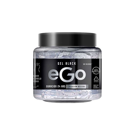 Imagen de Gel para cabello fijación máxima Ego Black 24 hrs 220ml
