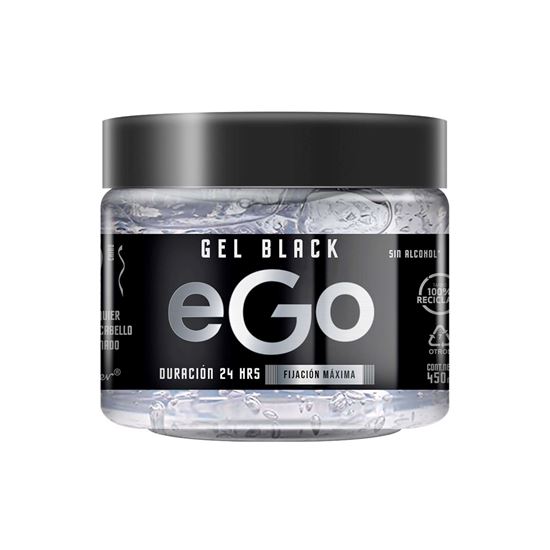 Imagen de Gel para cabello fijación máxima Ego Black 24 hrs 450ml
