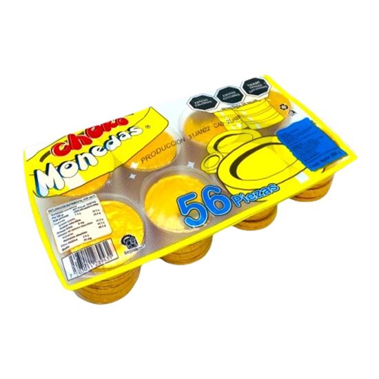 Imagen de Dulce sabor chocolate Choko Monedas blíster 56 pzas (280g)