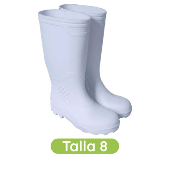 Imagen de Botas plásticas para limpieza color blanco talla 28