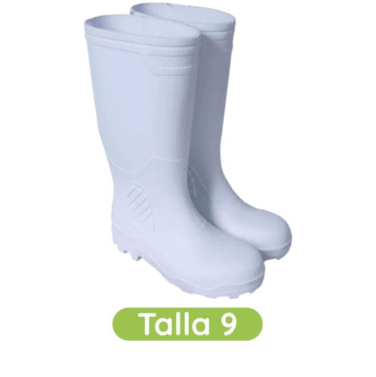 Imagen de Botas plásticas para limpieza color blanco talla 29