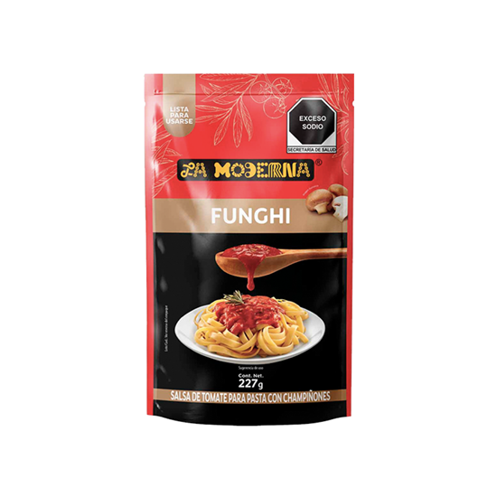 Imagen de Salsa de tomate para pasta con champiñones La Moderna Funghi 227g