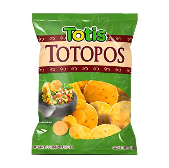 Imagen de Botana de maíz con sal Totis Totopos 1kg