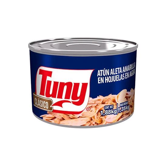 Imagen de Atún aleta amarilla en agua Tuny Clásico en lata 1.88kg