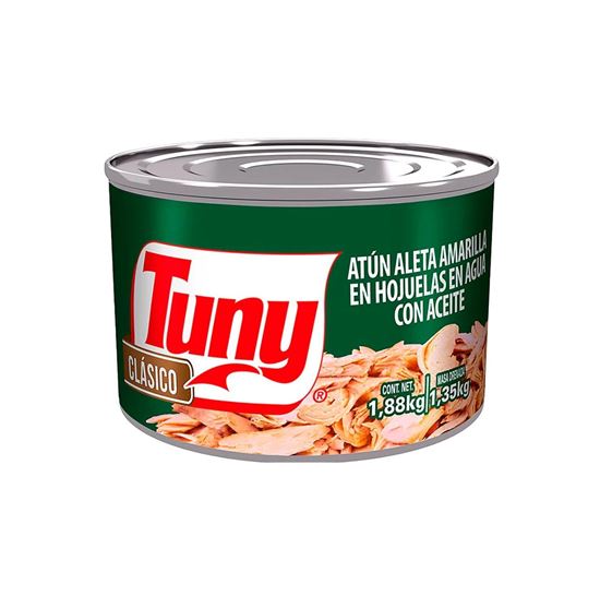 Imagen de Atún en aleta amarilla en aceite Tuny Clásico en lata 1.88kg