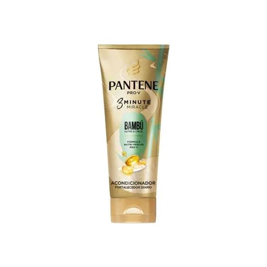 Imagen de Acondicionador fortalecedor diario Pantene Pro-V 3 Minute Miracle Bambú nutre & crece fórmula nutri-perlas 170ml