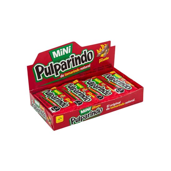 Imagen de Dulce de tamarindo De la Rosa Mini Pulparindo Extra Picante 24 pzas de 10g c/u (240g)